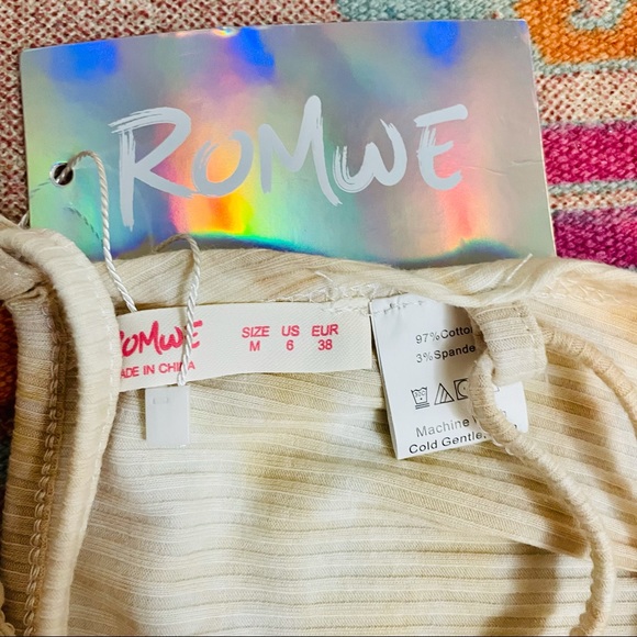 ROMWE Tie Dye Halter top NWT - Picture 3 of 3
